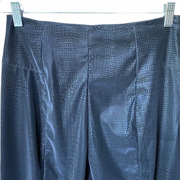 NEW Good American The Croc Exec Faux Leather Pants NWT - Picture 13 of 14
